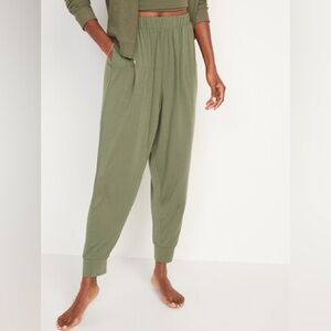 High-Waisted Sunday Sleep Ultra-Soft Jogger Pajama Pants Size Medium